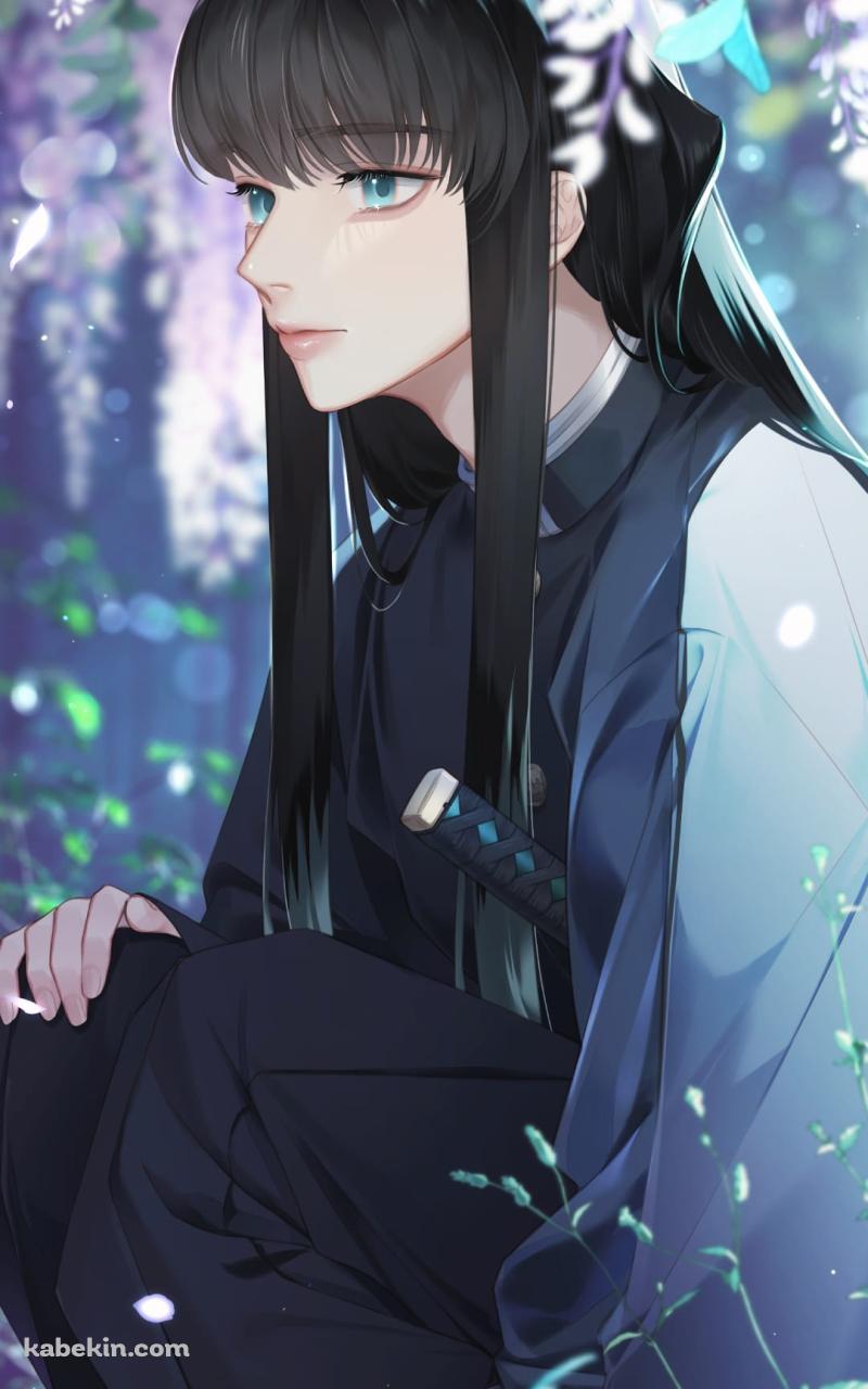 時透無一郎(ときとうむいちろう) / 霞柱 / 鬼滅の刃 / ファンアート / イラストのAndroidの壁紙(800px x 1280px) スマホ用