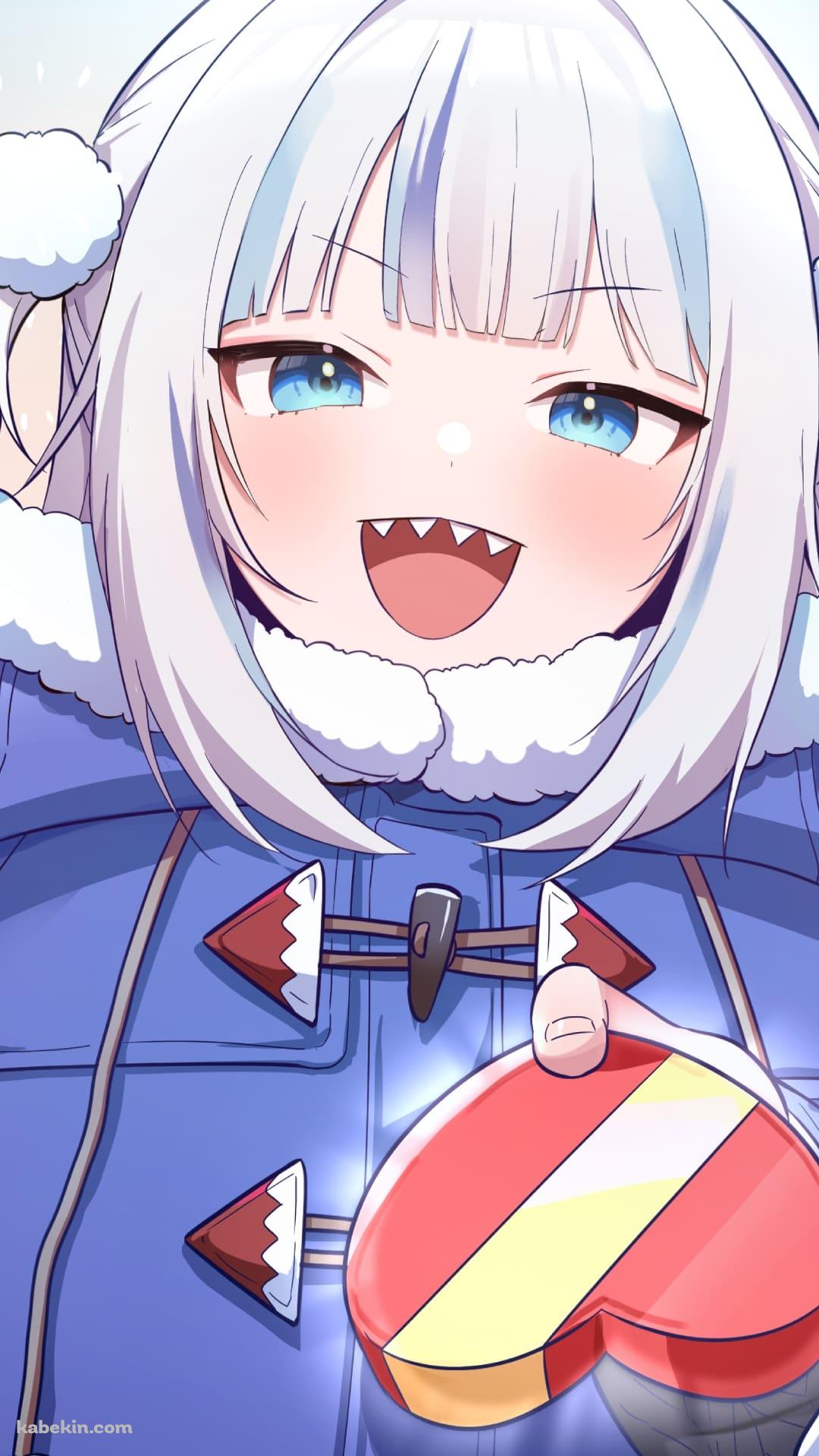 ハートのチョコを差し出すがうる・ぐら / ホロライブ / バーチャルYouTuberのAndroidの壁紙(1080px x 1920px) スマホ用