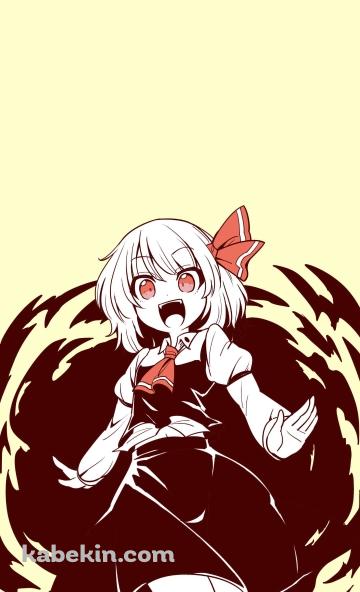 高笑いするルーミア / 東方のAndroidの壁紙(360px x 592px) スマホ用