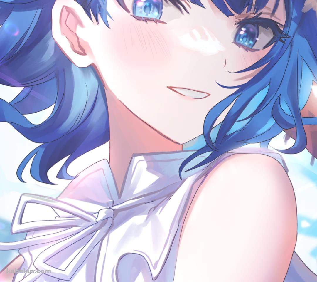 麦わら帽子をかぶった桐谷遥 / かわいい / プロセカ / プロジェクトセカイ / ファンアート / イラストのAndroidの壁紙(1080px x 960px) スマホ用