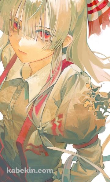 かっこいい藤原妹紅 / 東方永夜抄 / ファンアート / イラストのAndroidの壁紙(360px x 592px) スマホ用