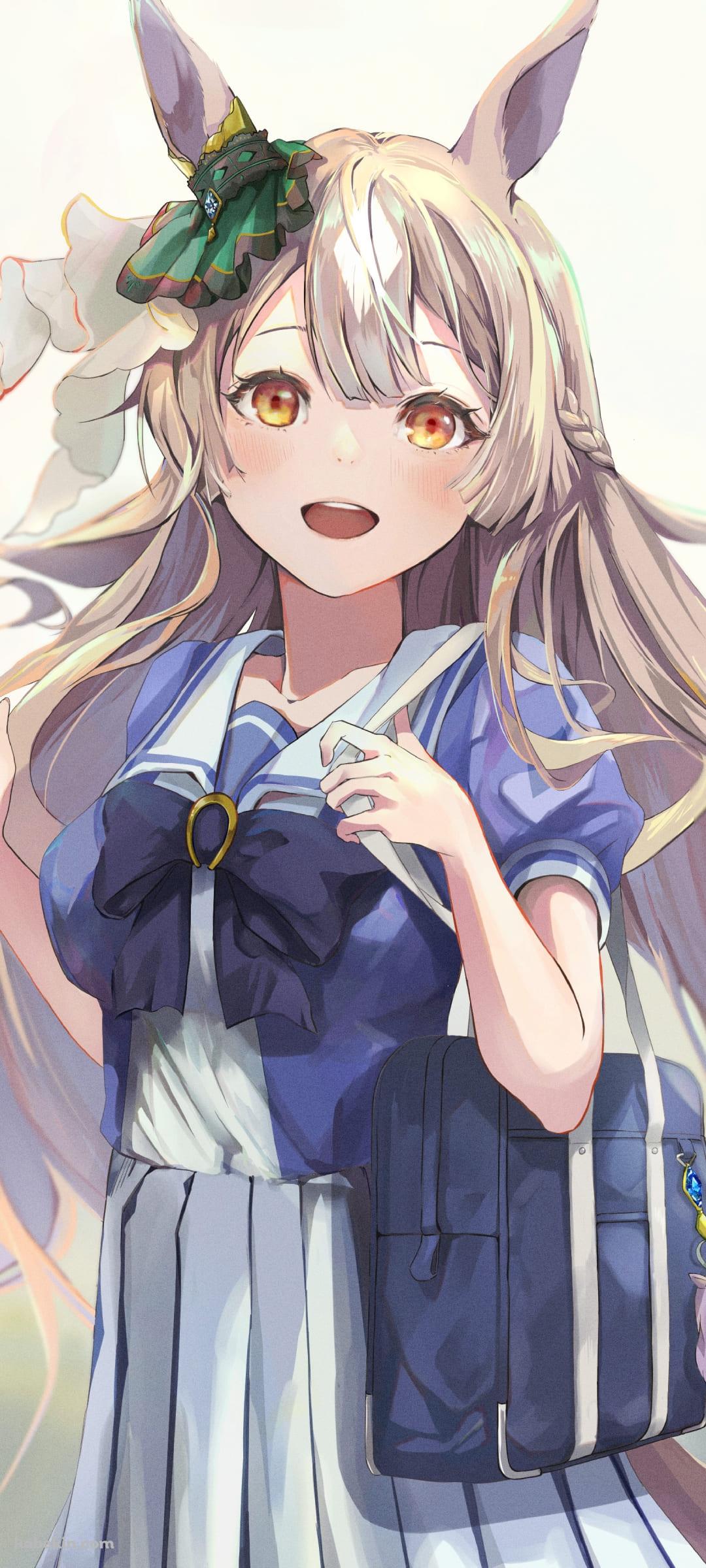 セーラー服を着たかわいいサトノダイヤモンド / メジロマックイーンの