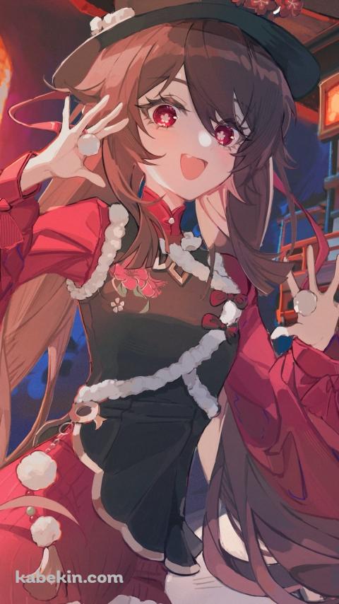 驚いているかわいい胡桃 / 原神のAndroidの壁紙(480px x 854px) スマホ用