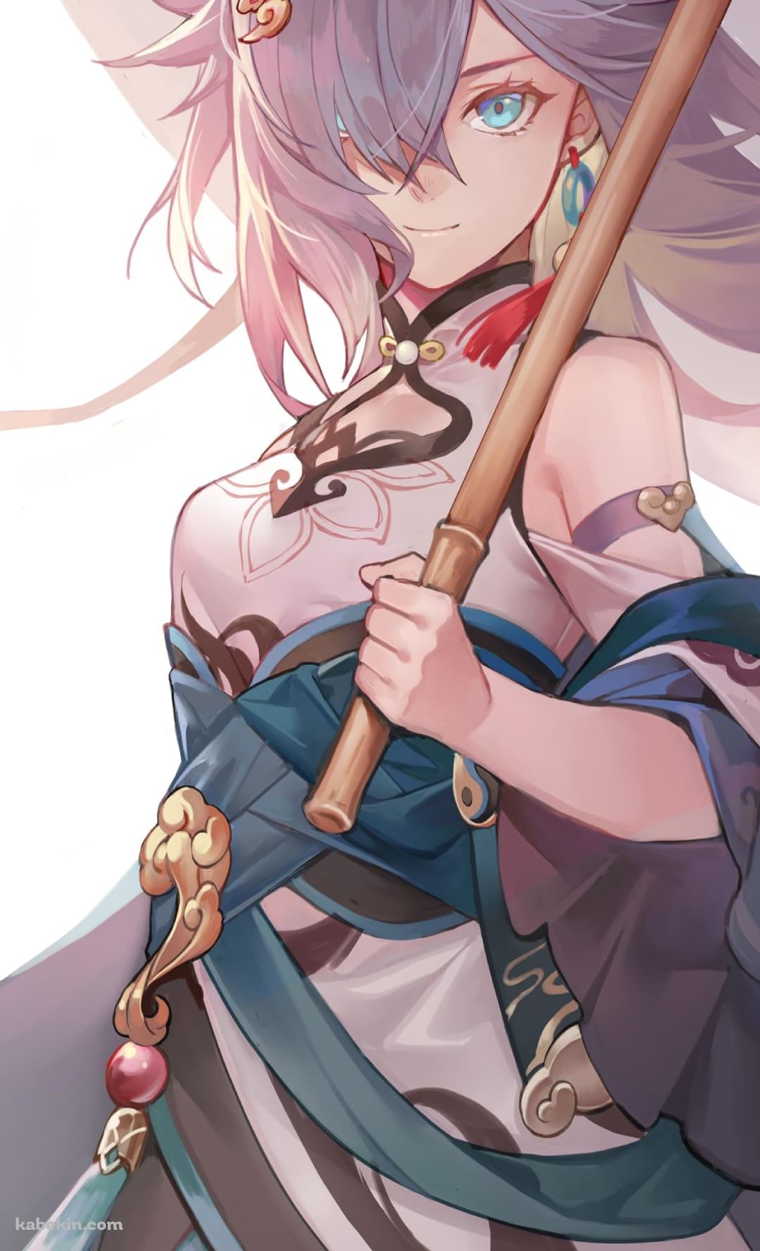 識の律者 / こちらを見つめるかっこいいフカ / 崩壊3rd / ファンアート / イラストのAndroidの壁紙(1080px x 1776px) スマホ用