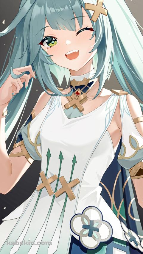 ウィンクをするかわいいファルザン / 原神のAndroidの壁紙(480px x 854px) スマホ用