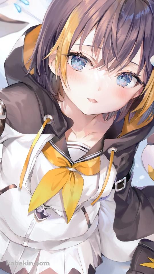 自撮りするかわいいペトラ・グリン / セルフィー / にじさんじ / バーチャルYouTuber / ファンアート / イラストのAndroidの壁紙(540px x 960px) スマホ用