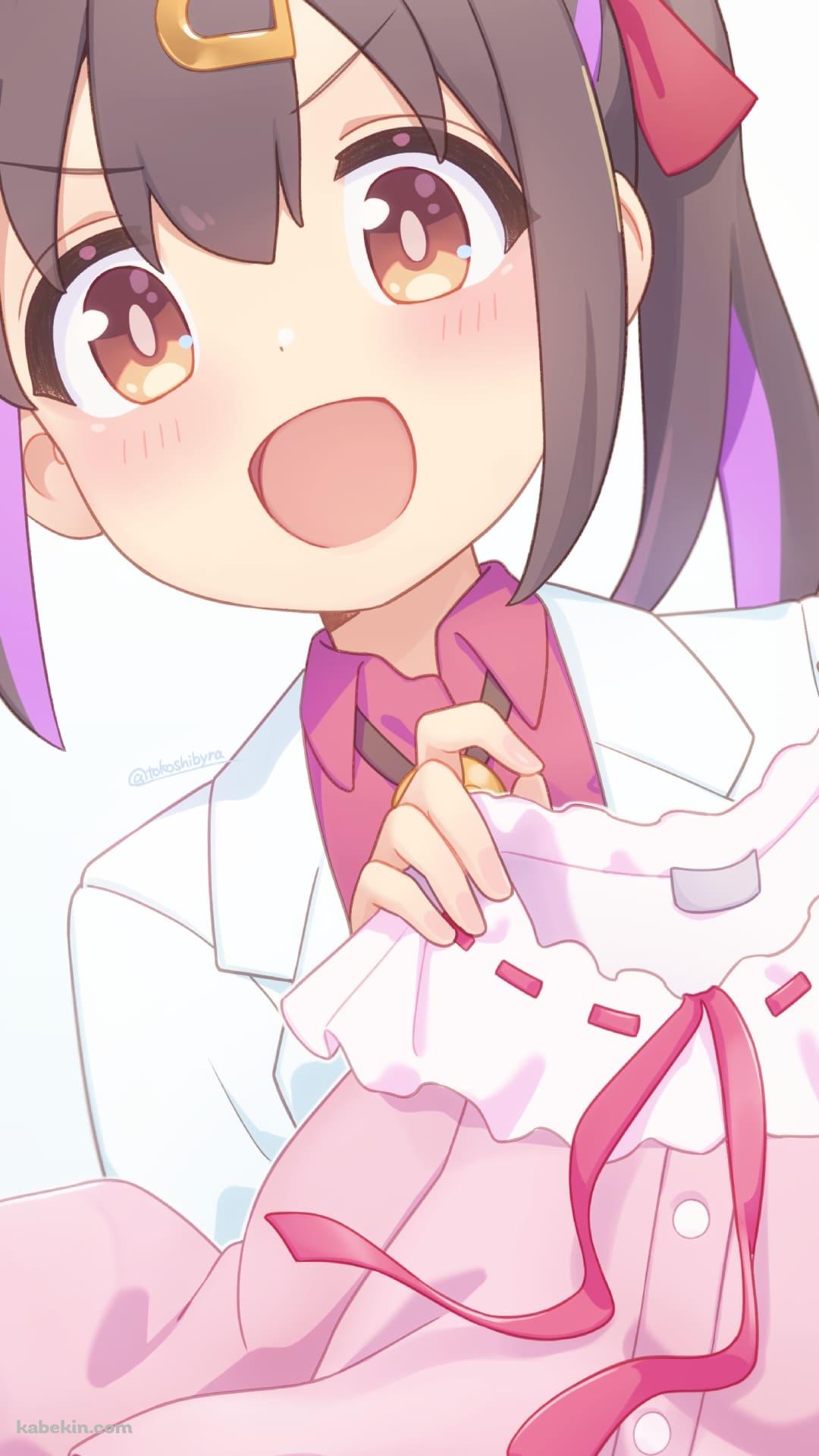 ピンクの洋服を持つ緒山みはり / お兄ちゃんはおしまい! / ファンアート / イラストのAndroidの壁紙(1080px x 1920px) スマホ用