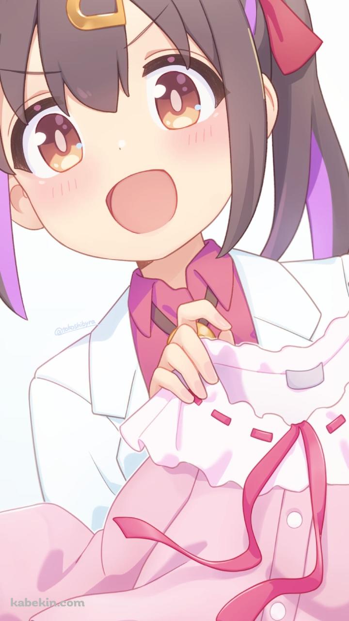 ピンクの洋服を持つ緒山みはり / お兄ちゃんはおしまい! / ファンアート / イラストのAndroidの壁紙(720px x 1280px) スマホ用