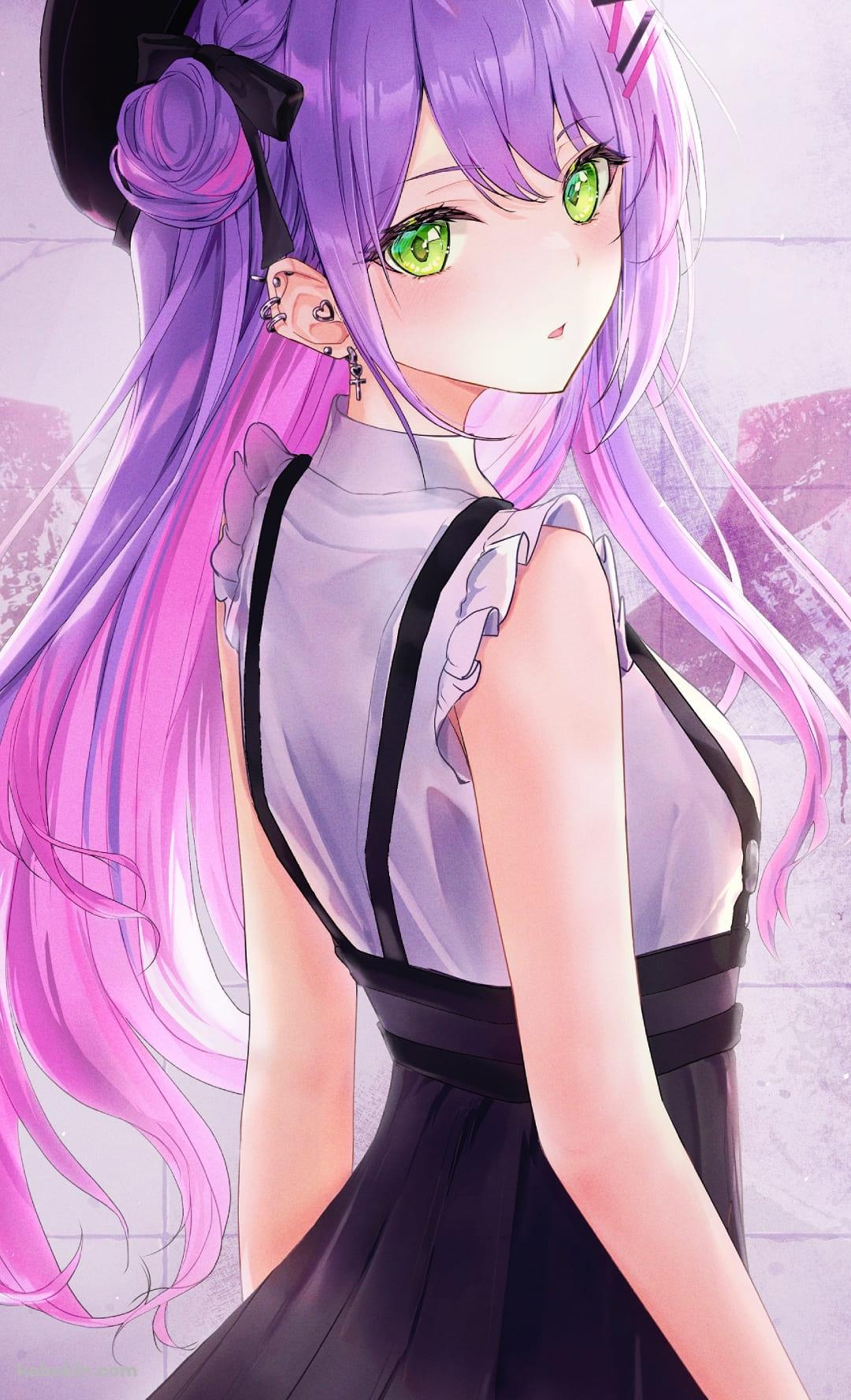 こちらに振り返るかわいい常闇トワ / ホロライブ / バーチャルYouTuber / ファンアート / イラストのAndroidの壁紙(1080px x 1776px) スマホ用