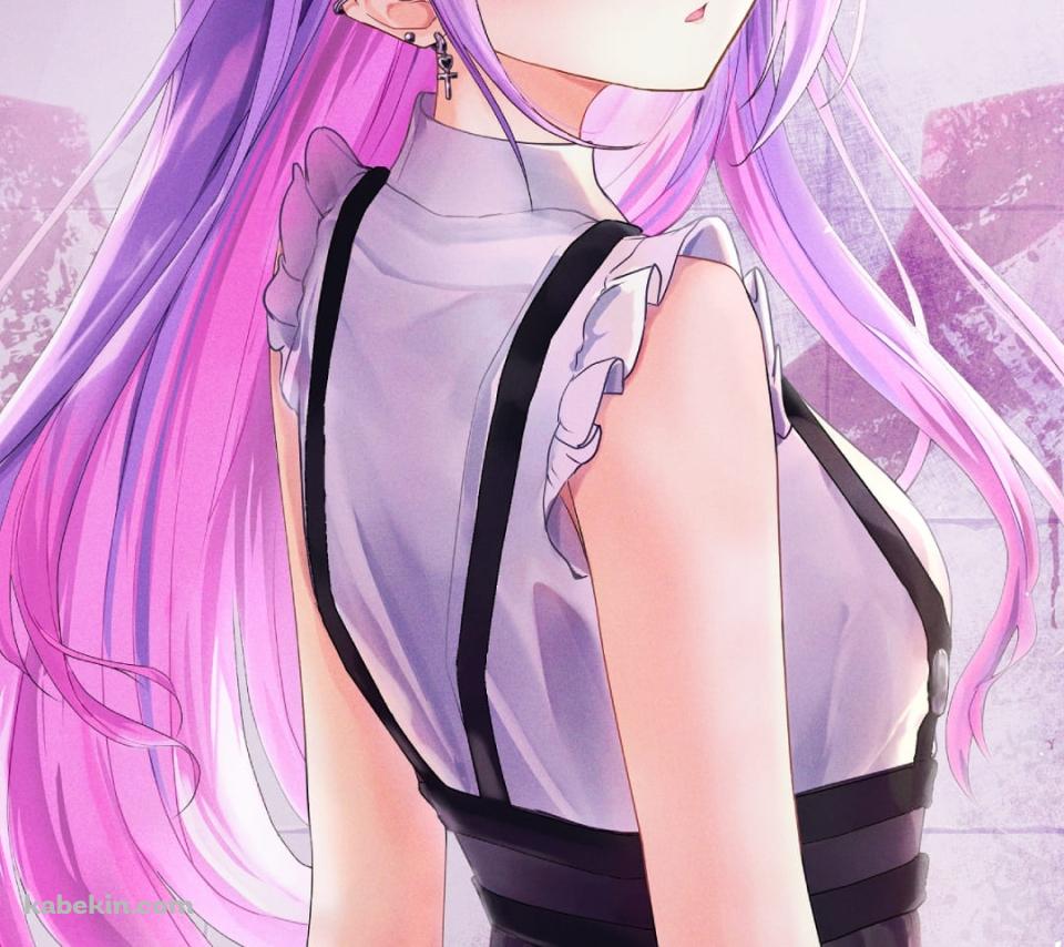 こちらに振り返るかわいい常闇トワ / ホロライブ / バーチャルYouTuber / ファンアート / イラストのAndroidの壁紙(960px x 854px) スマホ用