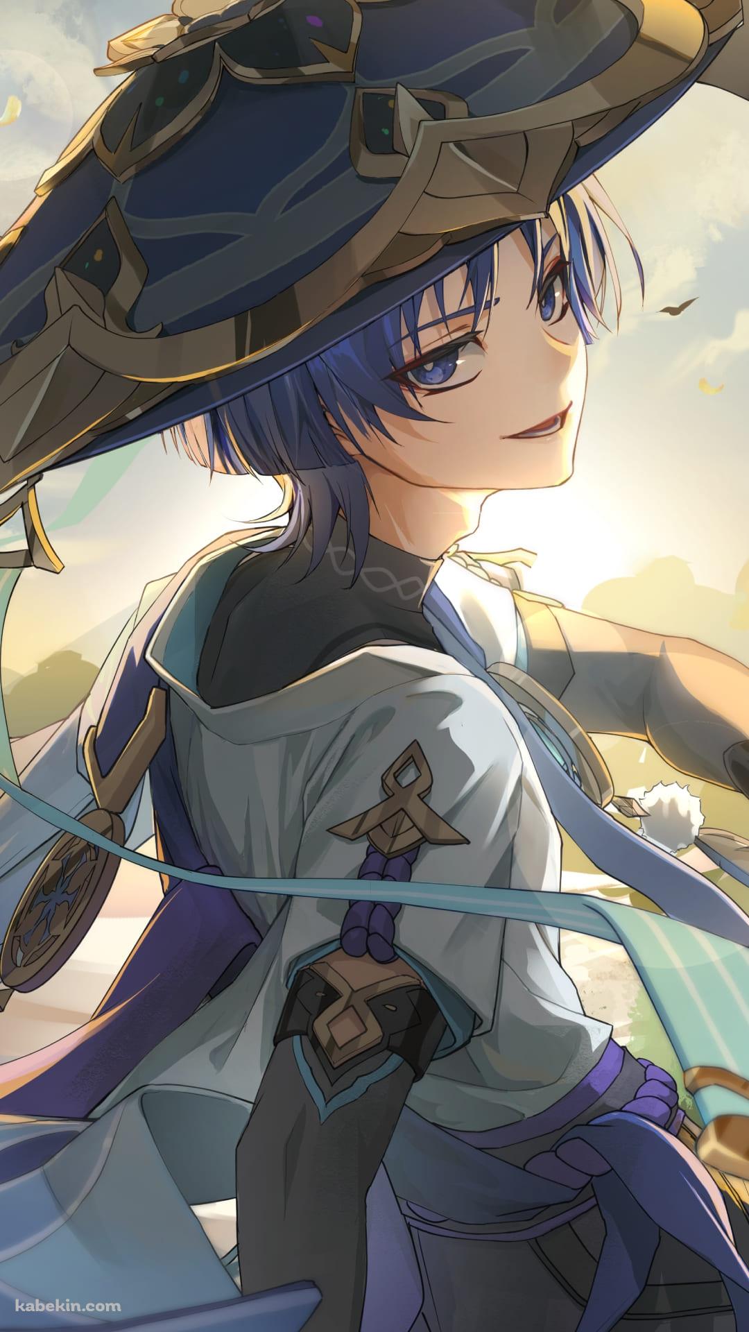 こちらを振り返るかっこいいスカラマシュ / 放浪者 / 原神のAndroidの壁紙(1080px x 1920px) スマホ用