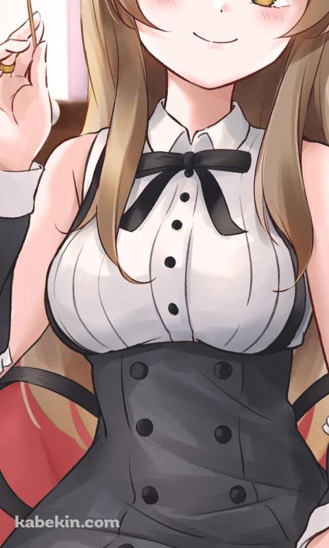 耳かきを持つ郭神琳 (くぉしぇんりん) / アサルトリリィ / ファンアート / イラストのAndroidの壁紙(480px x 800px) スマホ用