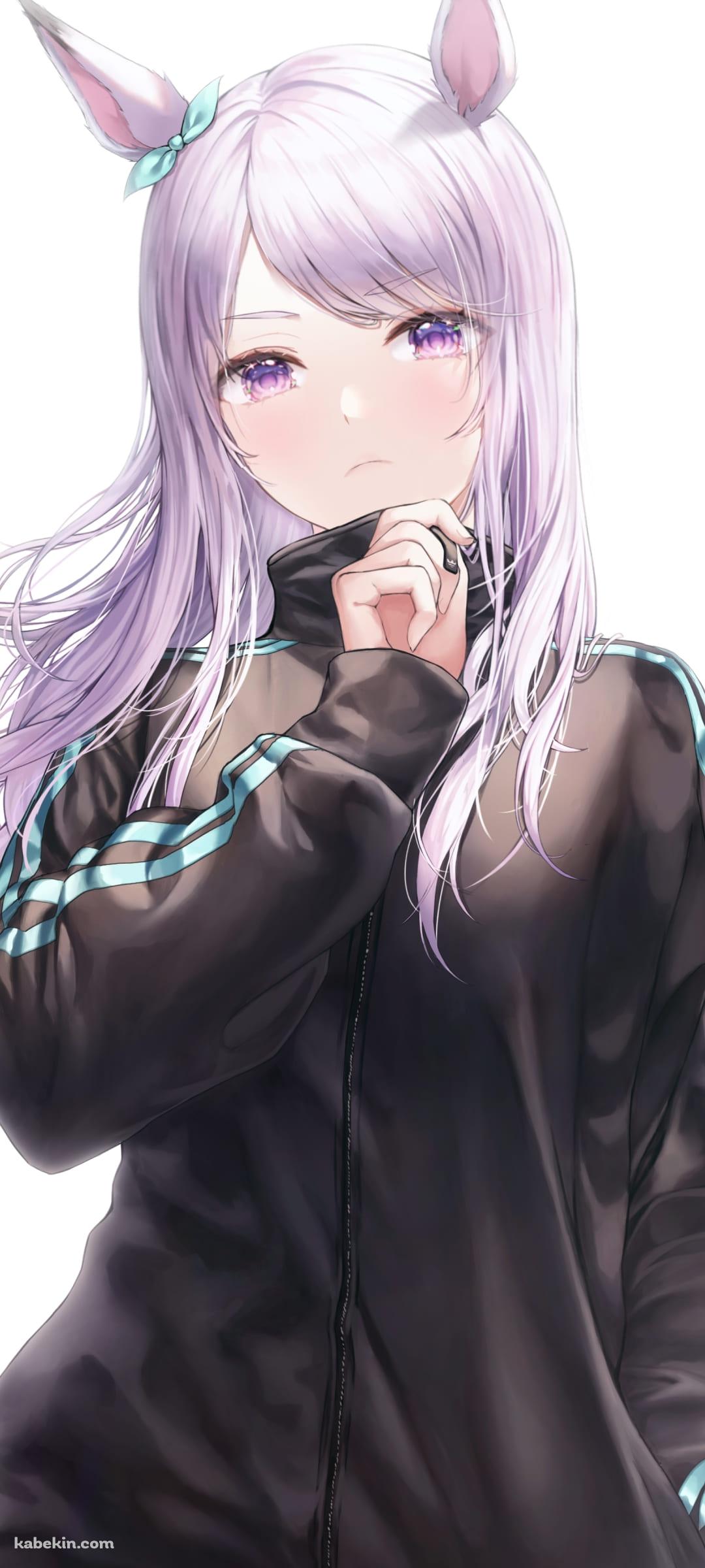 黒いジャージを着ているかっこいいメジロマックイーン / ウマ娘プリティーダービー / ファンアート / イラストのAndroidの壁紙(1080px x 2400px) スマホ用