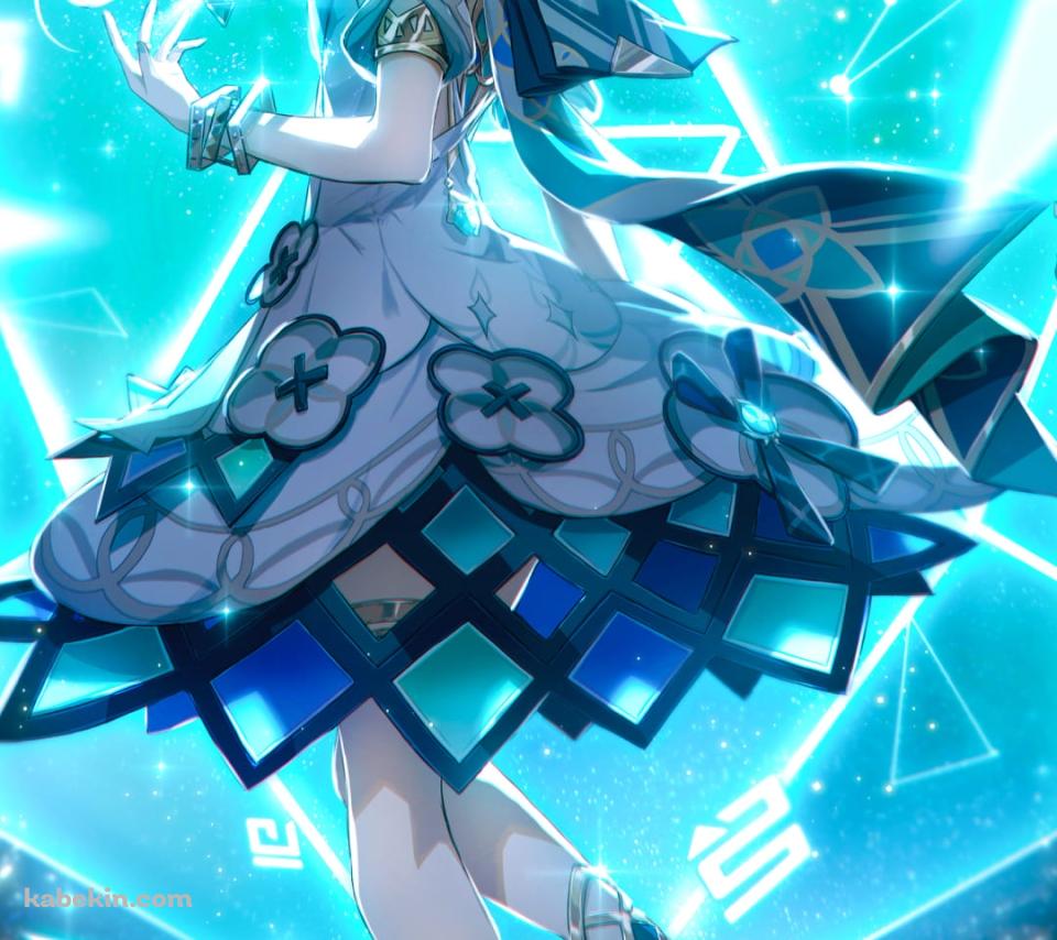 青い光とファルザン / 原神のAndroidの壁紙(960px x 854px) スマホ用