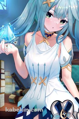 机に手をつくかわいいファルザン / スメール / 風 / 原神のAndroidの壁紙(320px x 480px) スマホ用