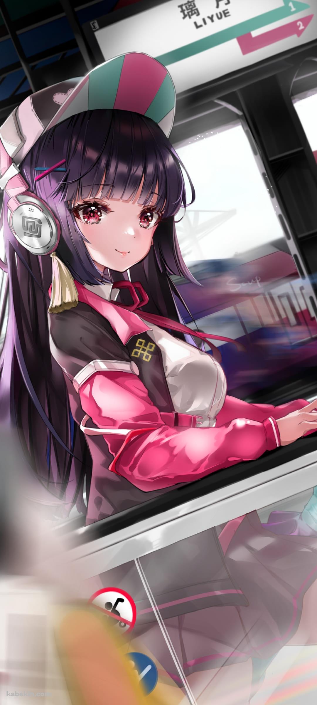 エスカレーターで降りてくる雲菫 / 駅 / 電車 / 原神のAndroidの壁紙(1080px x 2400px) スマホ用