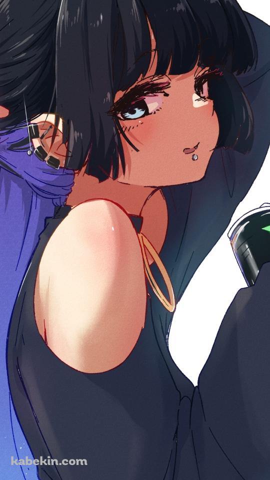 モンエナを飲むPAさん / 音戯アルト / ぼっち・ざ・ろっく! / ファンアート / イラストのAndroidの壁紙(540px x 960px) スマホ用