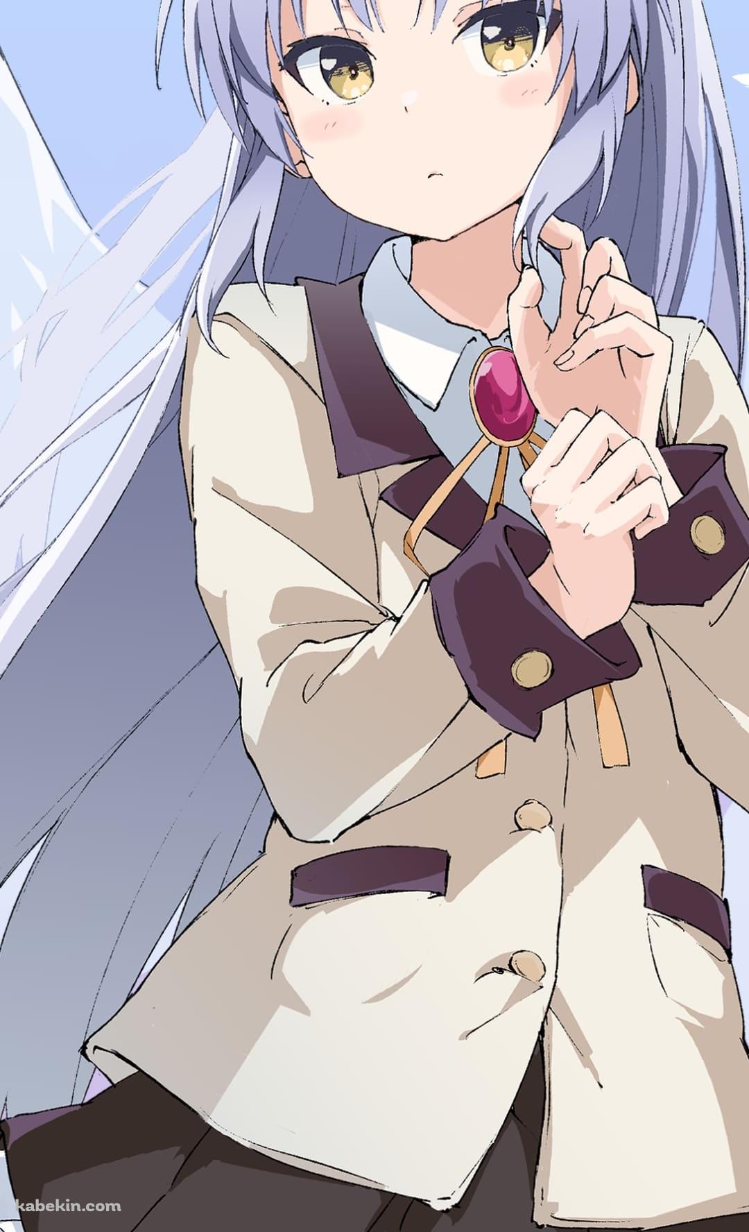 かわいい立華 奏(たちばな かなで) / エンジェル ビーツ! / ファンアート / イラストのAndroidの壁紙(1080px x 1776px) スマホ用