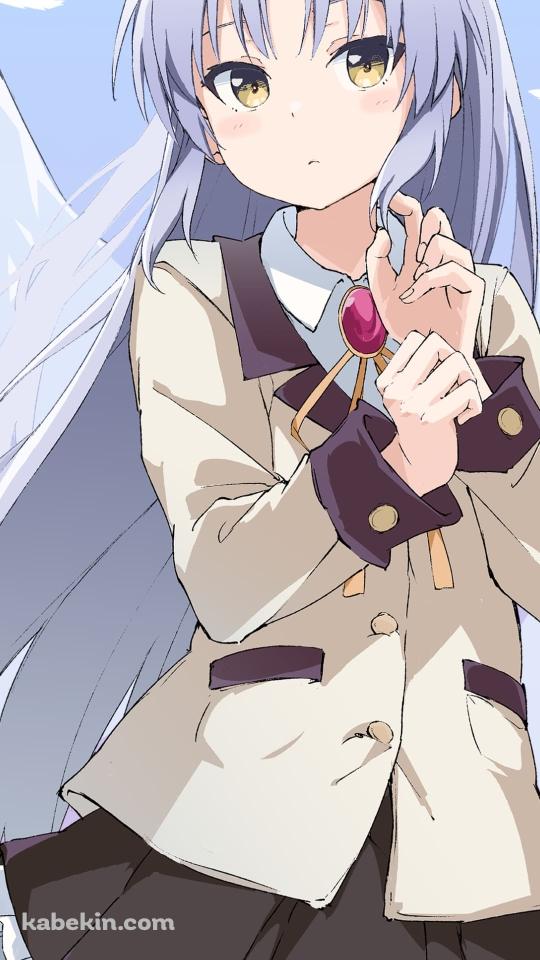 かわいい立華 奏(たちばな かなで) / エンジェル ビーツ! / ファンアート / イラストのAndroidの壁紙(540px x 960px) スマホ用