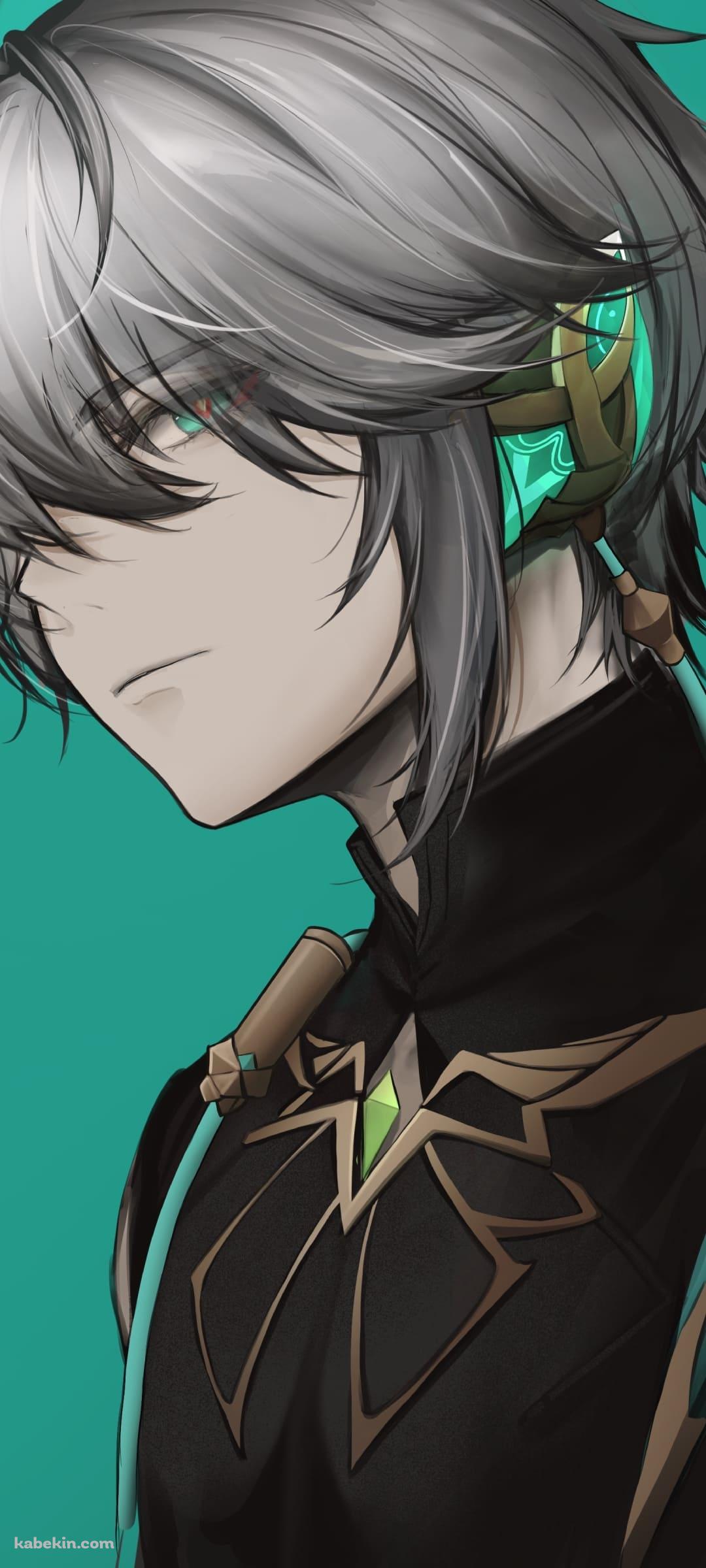 かっこいいアルハイゼン / 緑 / 原神のAndroidの壁紙(1080px x 2400px) スマホ用
