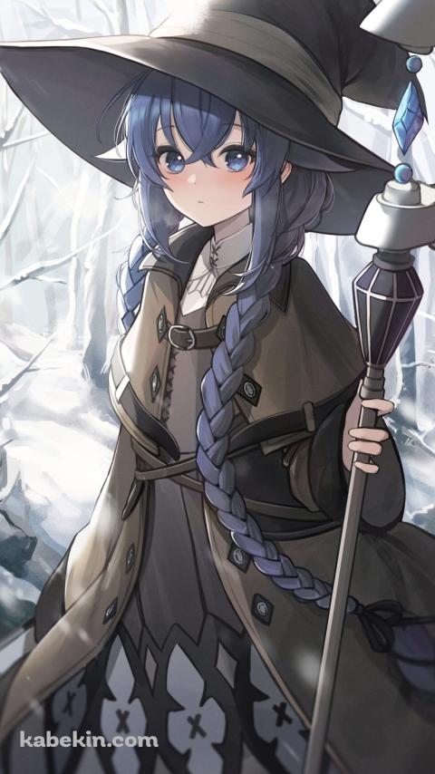 ロキシー・ミグルディア / 雪振る森 / 無職転生 / ファンアート / イラストのAndroidの壁紙(480px x 854px) スマホ用