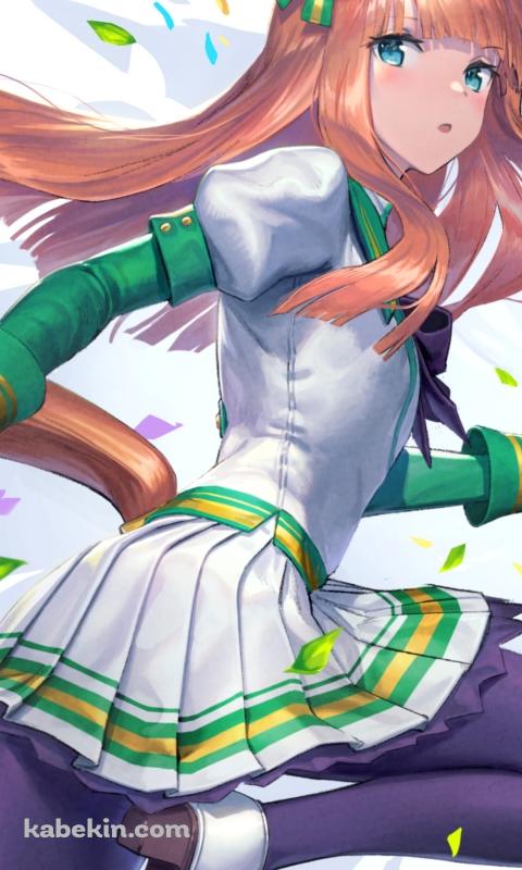 走りながらこちらに振り返るサイレンススズカ / ウマ娘プリティーダービー / ファンアート / イラストのAndroidの壁紙(480px x 800px) スマホ用