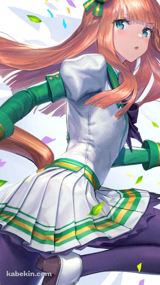 走りながらこちらに振り返るサイレンススズカ / ウマ娘プリティーダービー / ファンアート / イラストのAndroidの壁紙(540px x 960px) スマホ用