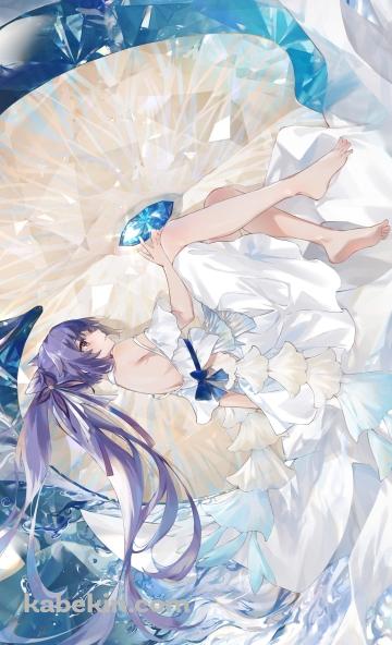 青い宝石 / 綺麗な刻晴 / 原神のAndroidの壁紙(360px x 592px) スマホ用