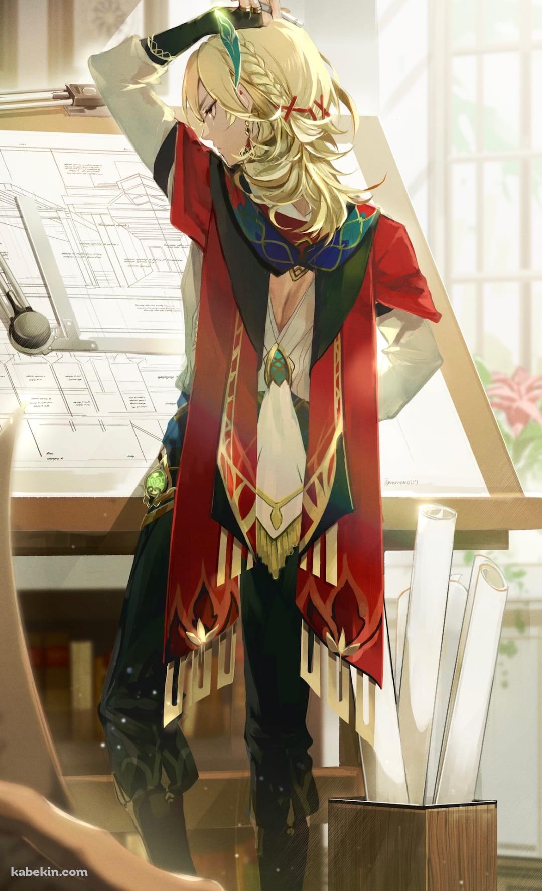 設計をするカーヴェ / 原神のAndroidの壁紙(1080px x 1776px) スマホ用
