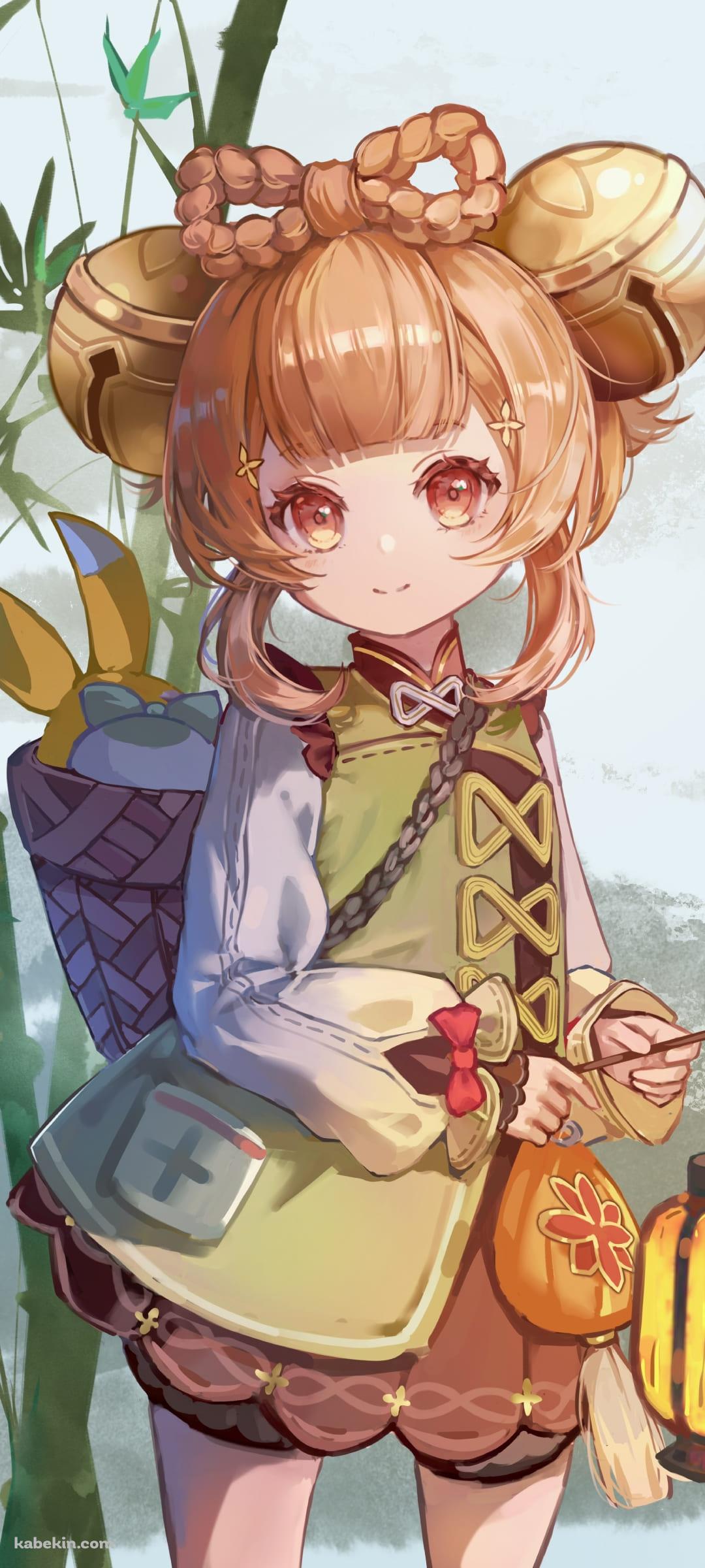 ランタンを持つかわいいヨォーヨ / 原神のAndroidの壁紙(1080px x 2400px) スマホ用