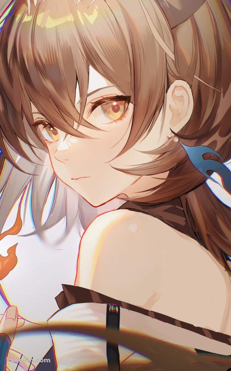 こちらを振り返るサイレンス / アークナイツ / ファンアート / イラストのAndroidの壁紙(800px x 1280px) スマホ用