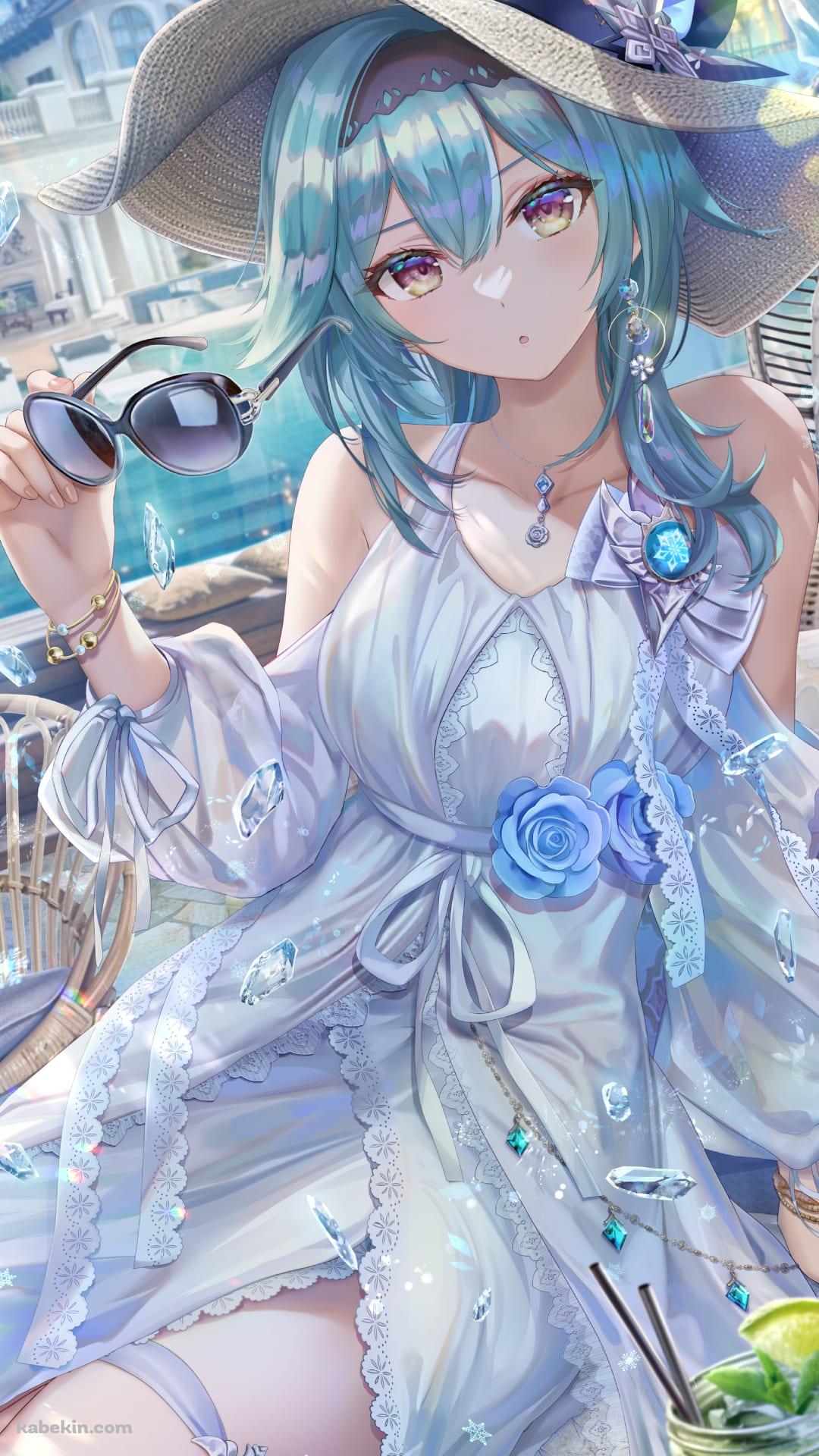 バカンス中のエウルア・ローレンス / 原神のAndroidの壁紙(1080px x 1920px) スマホ用