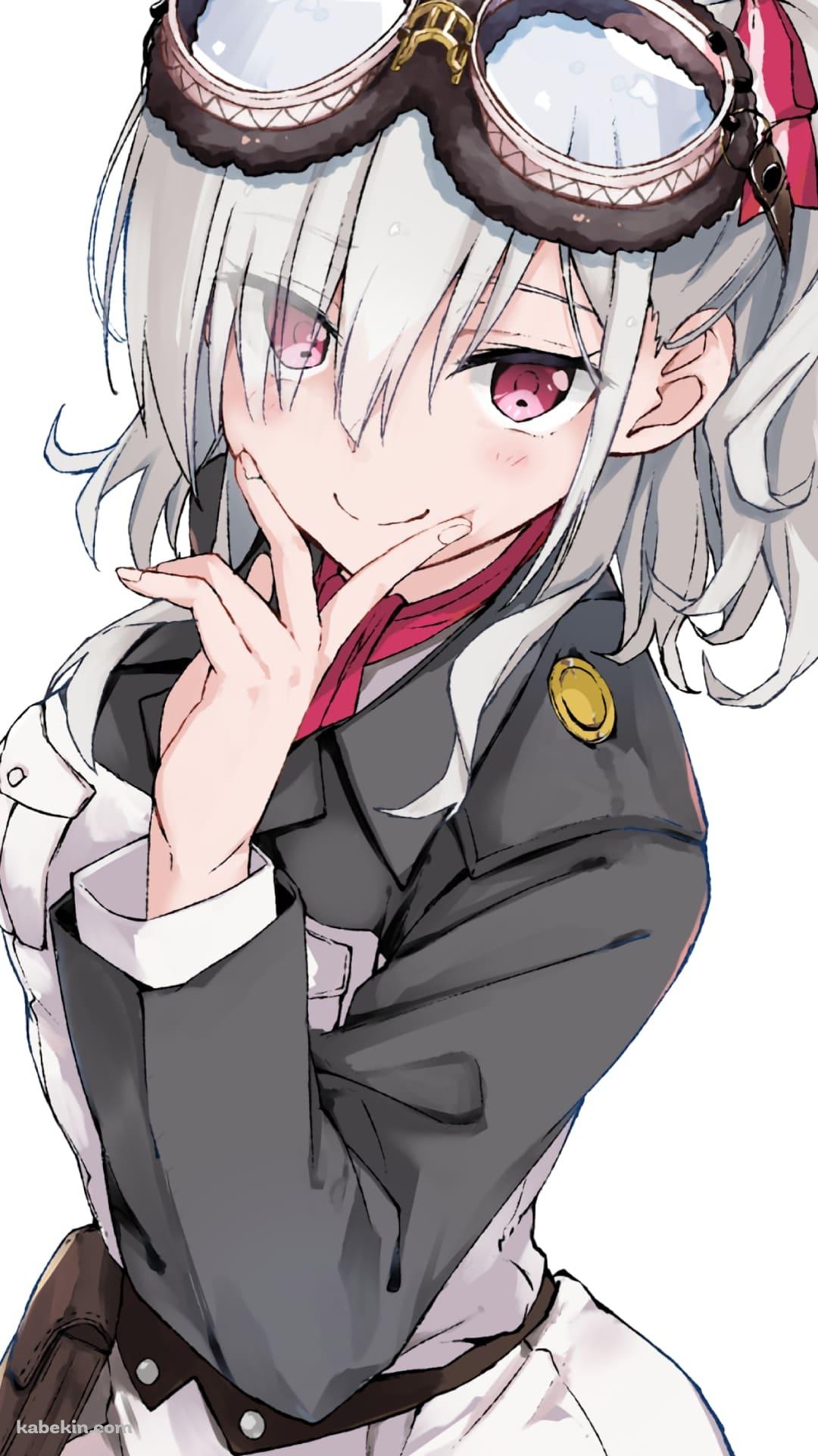 口元に指元をあて微笑む駒込・アズズ / 戦翼のシグルドリーヴァ / ファンアート / イラストのAndroidの壁紙(1080px x 1920px) スマホ用