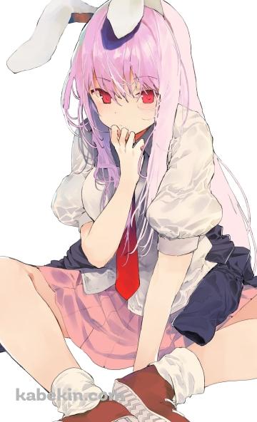かわいい鈴仙・優曇華院・イナバ / 東方 / ファンアート / イラストのAndroidの壁紙(360px x 592px) スマホ用