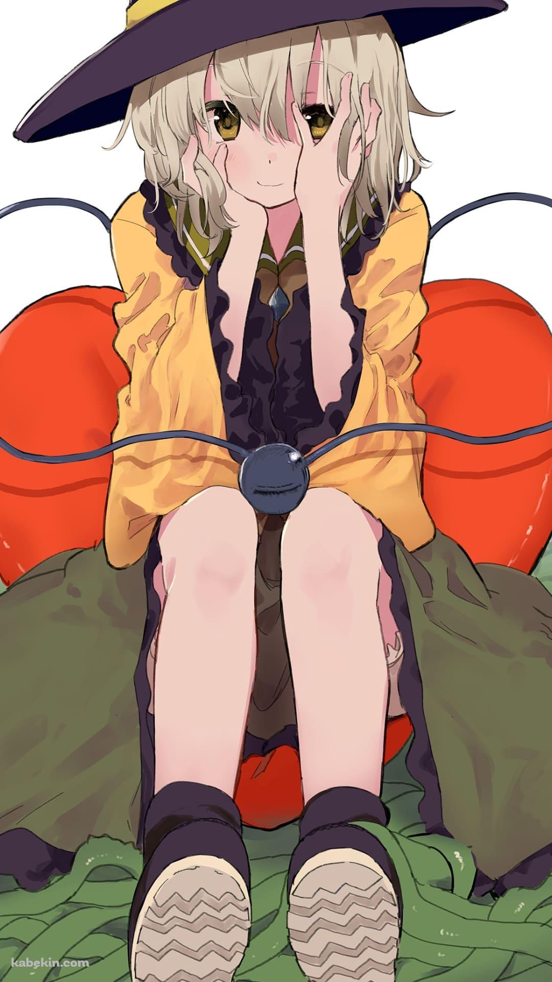 顔を手で隠す古明地こいし / 東方 / ファンアート / イラストのAndroidの壁紙(1080px x 1920px) スマホ用