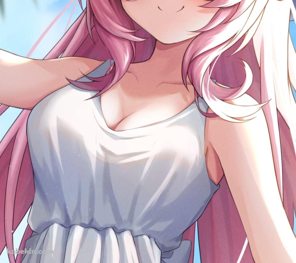 バカンス中のかわいい博衣こより / ホロライブ / バーチャルYouTuber / ファンアート / イラストのAndroidの壁紙(960px x 854px) スマホ用