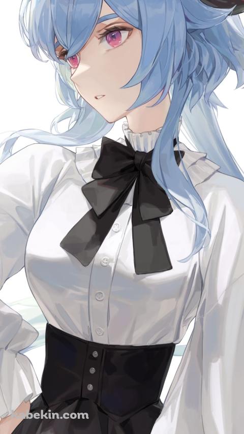 澄んだ視線をおくる甘雨 / 原神のAndroidの壁紙(480px x 854px) スマホ用