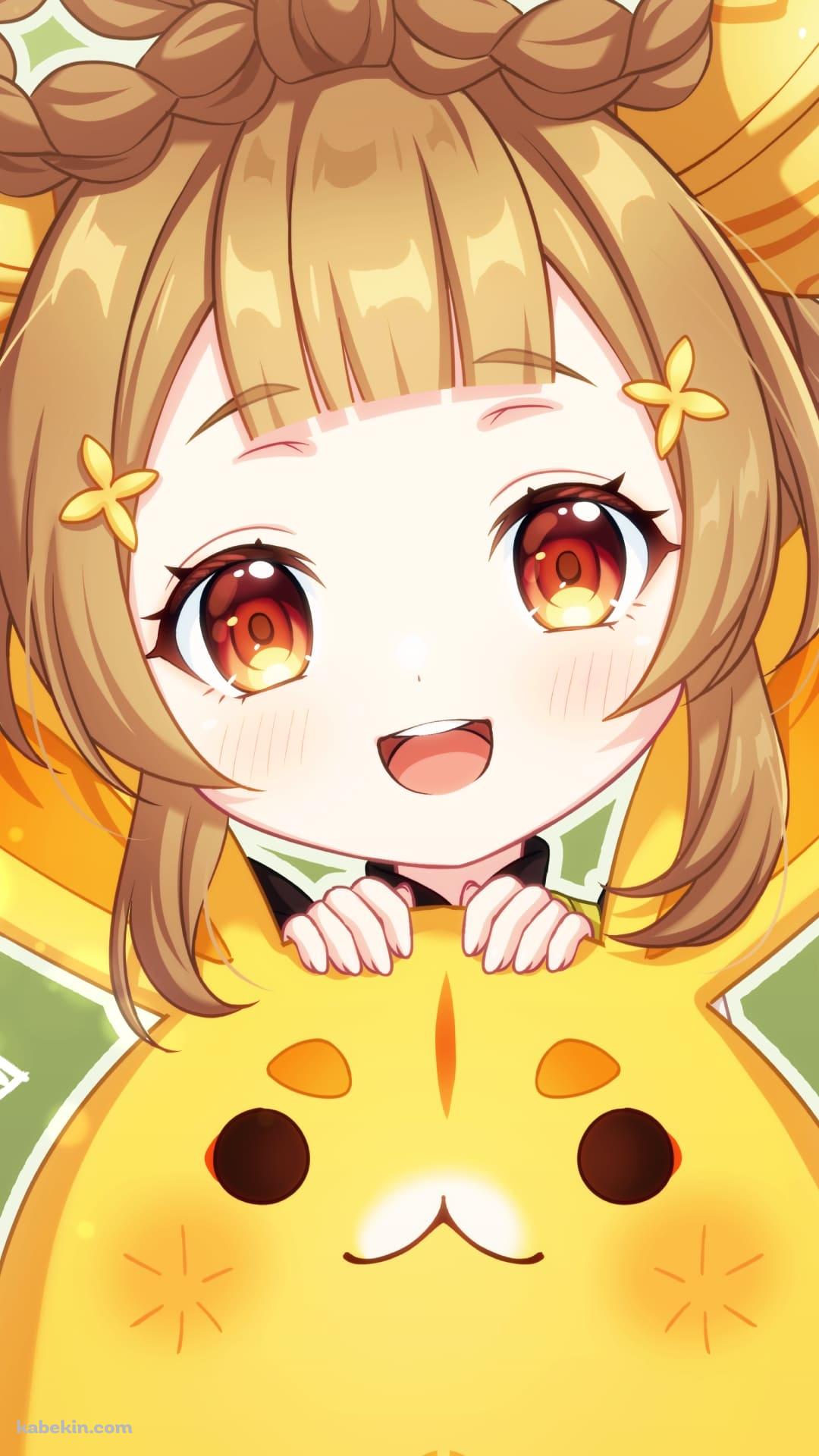 笑顔のかわいいヨォーヨ・月桂 / 原神のAndroidの壁紙(1080px x 1920px) スマホ用