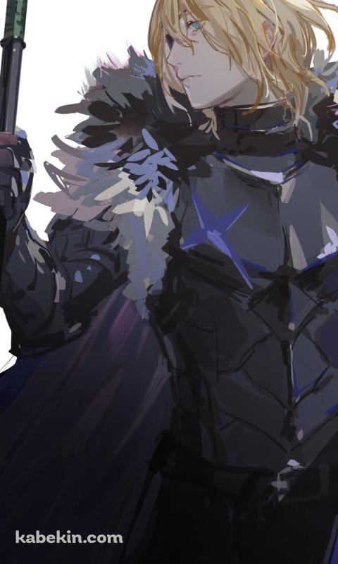 黒い刀を持つディミトリ=アレクサンドル=ブレーダッド / ファイアーエムブレム風花雪月のAndroidの壁紙(480px x 800px) スマホ用
