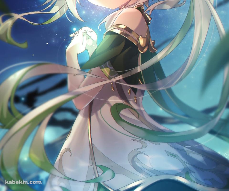 水に浸かるナヒーダ / かわいい / 原神のAndroidの壁紙(960px x 800px) スマホ用