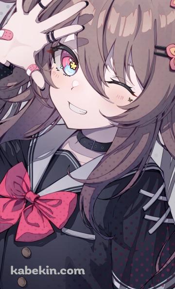 ウィンクして手をかざす胡桃 / 原神のAndroidの壁紙(360px x 592px) スマホ用