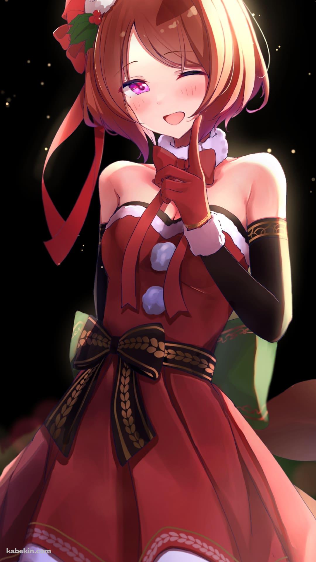サンタコスのかわいいサクラローレル / ウマ娘プリティーダービー / ファンアート / イラストのAndroidの壁紙(1080px x 1920px) スマホ用