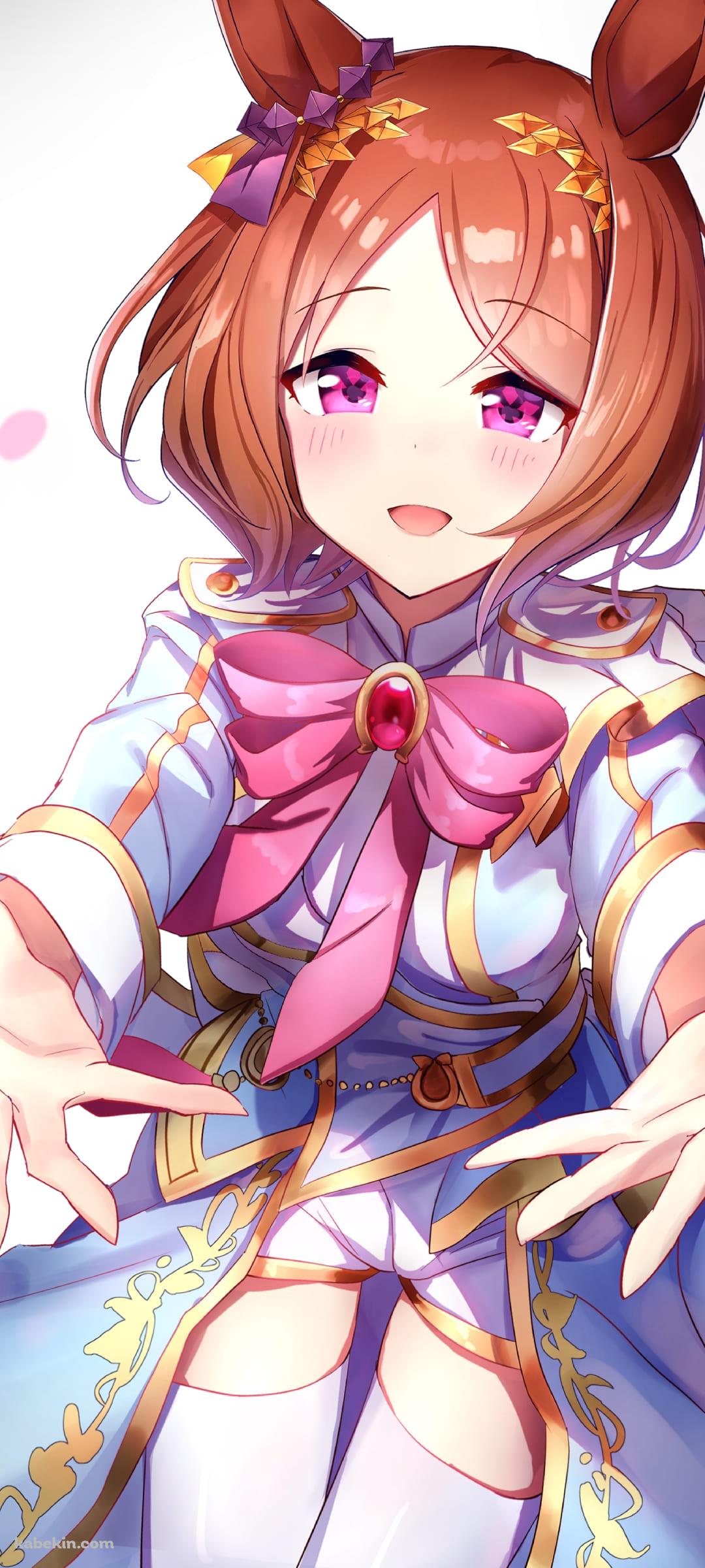 両手をこちらに広げるサクラローレル / ウマ娘プリティーダービー / ファンアート / イラストのAndroidの壁紙(1080px x 2400px) スマホ用