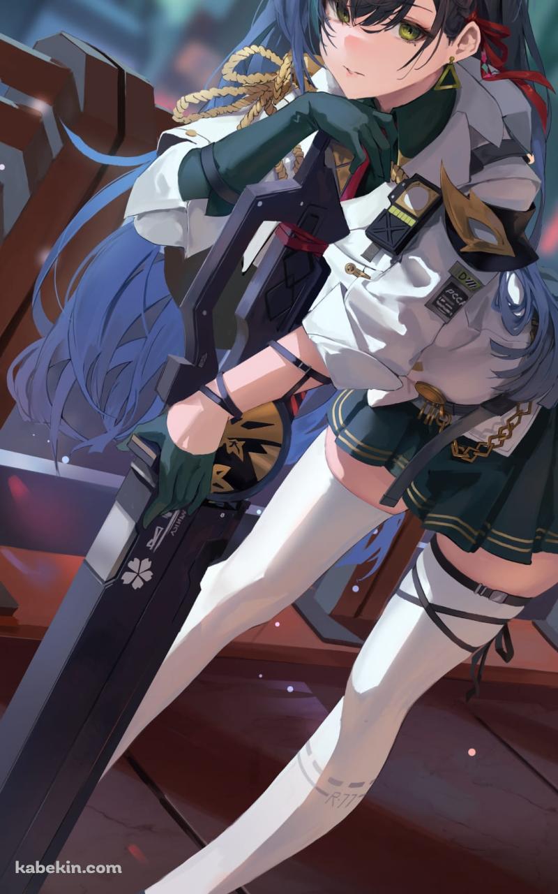 もたれかかる可愛いリンヤ(凛夜) / Lin / 幻塔 / 幻塔手游 / Tower of Fantasy / ファンアート / イラストのAndroidの壁紙(800px x 1280px) スマホ用