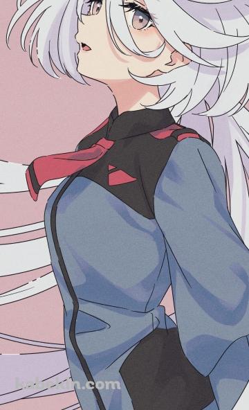 こちらを見るミオリネ・レンブラン / 機動戦士ガンダム水星の魔女 / ファンアート / イラストのAndroidの壁紙(360px x 592px) スマホ用