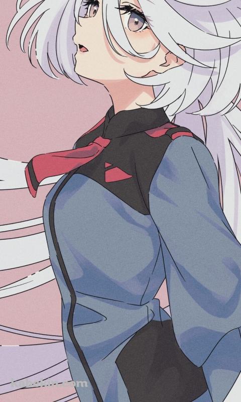 こちらを見るミオリネ・レンブラン / 機動戦士ガンダム水星の魔女 / ファンアート / イラストのAndroidの壁紙(480px x 800px) スマホ用