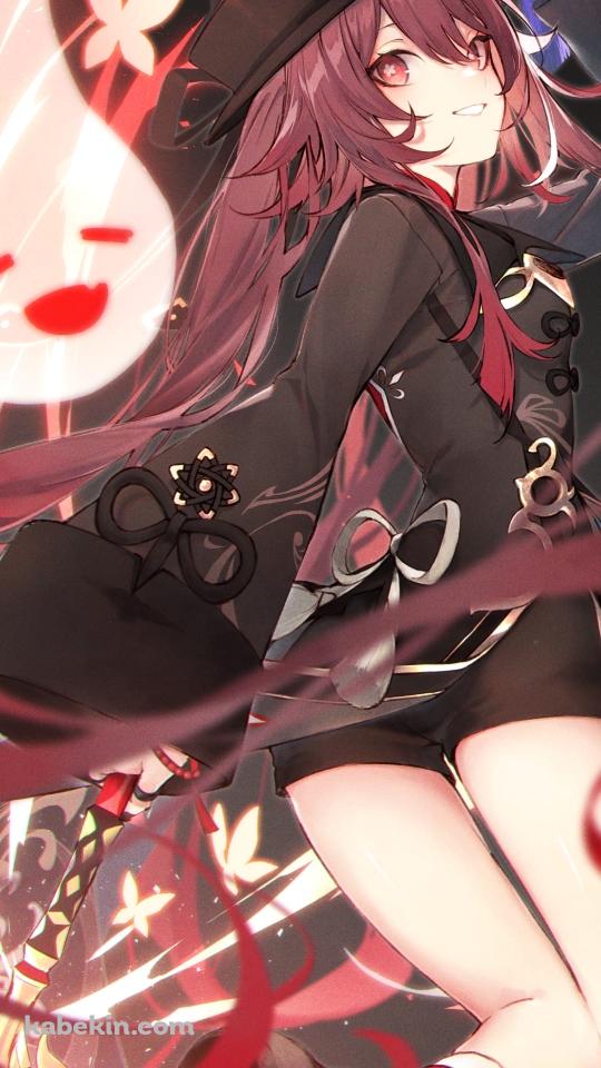 荒ぶる胡桃と幽霊 / かわいい / 原神のAndroidの壁紙(540px x 960px) スマホ用