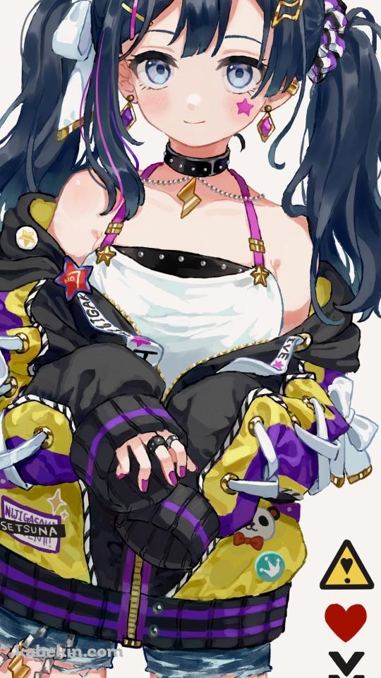 パンクな衣装のかわいい優木せつ菜 / 虹ヶ咲学園スクールアイドル同好会のAndroidの壁紙(540px x 960px) スマホ用