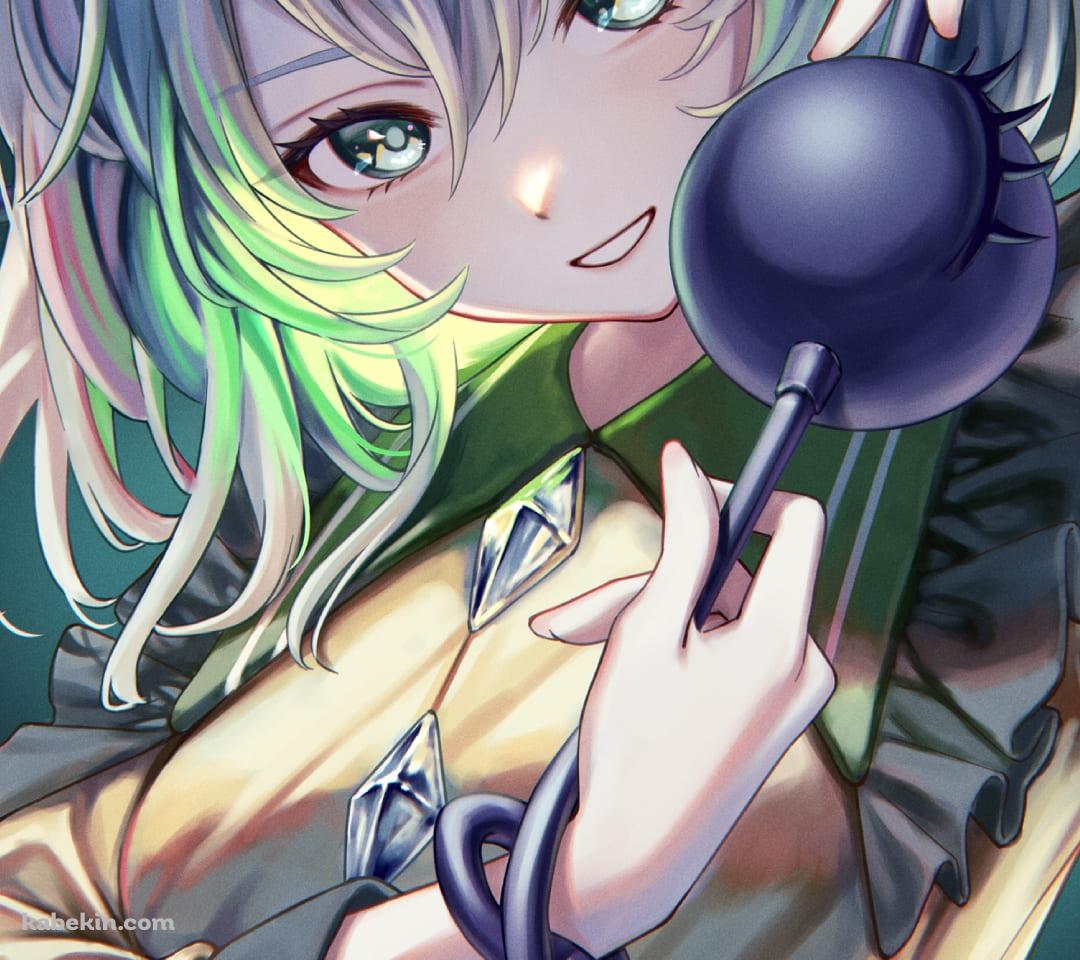 鉄球を持つかわいい古明地こいし / 東方のAndroidの壁紙(1080px x 960px) スマホ用