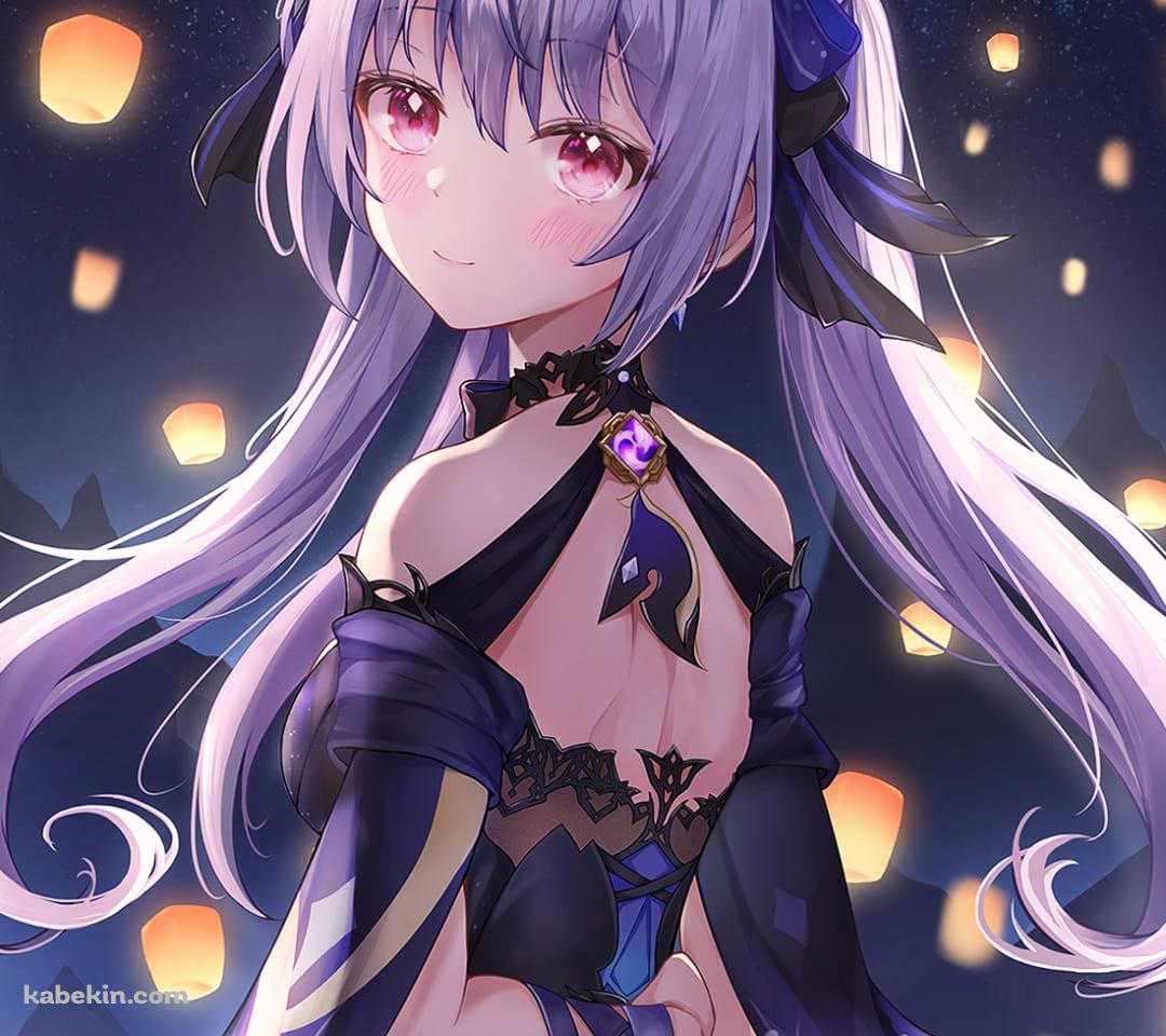 光る無数のランタンと刻晴 / 原神のAndroidの壁紙(1080px x 960px) スマホ用